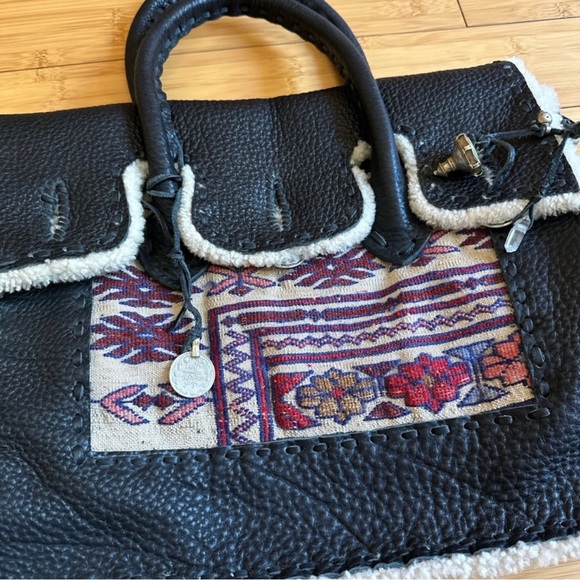 Simone Camille Leather Embroidered Carpet Bag - Picture 5 of 9